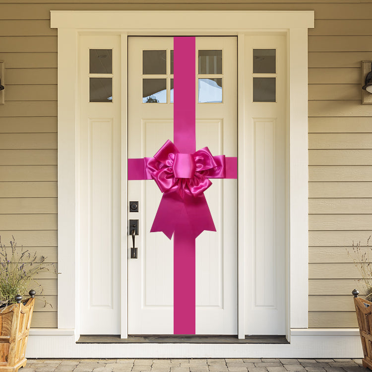 Door Bow- Electric Pink