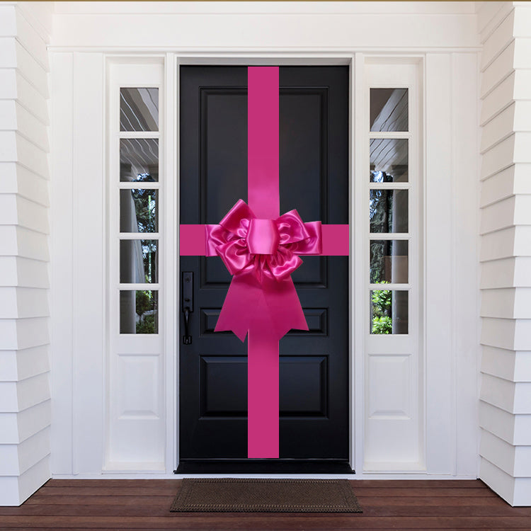 Door Bow- Electric Pink