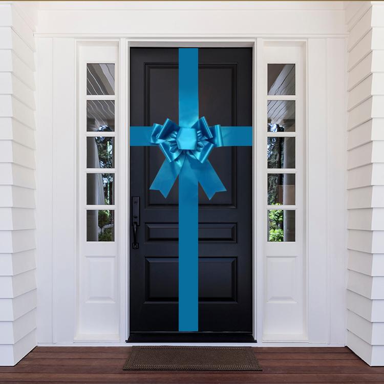 Door Bow- Bright Blue