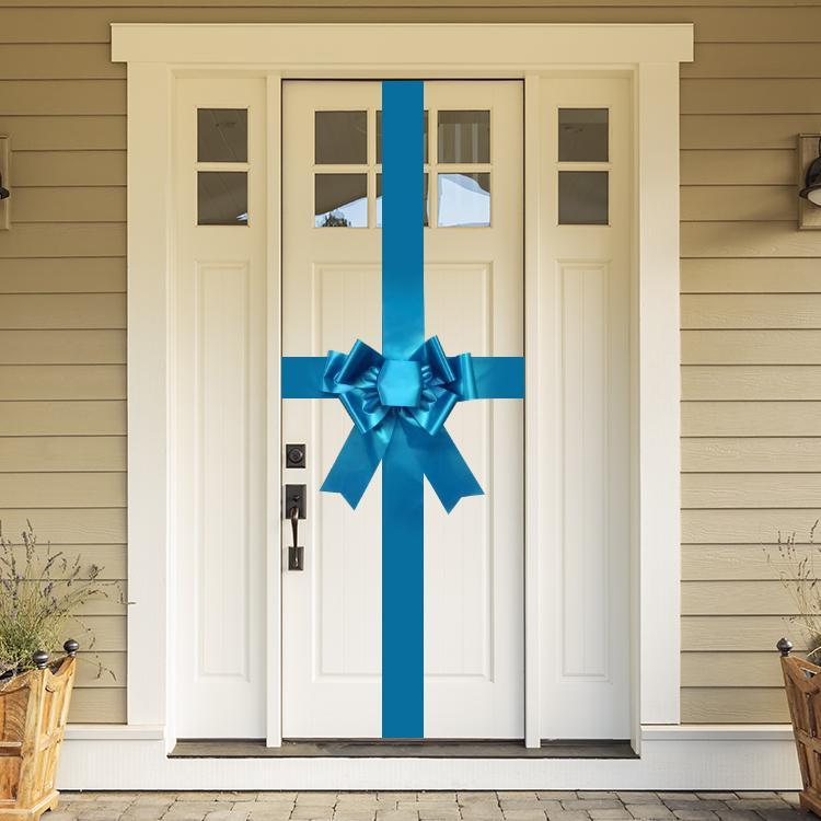 Door Bow- Bright Blue