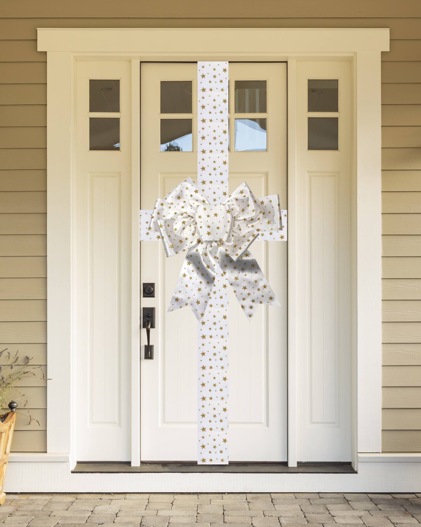 White and Gold Stars