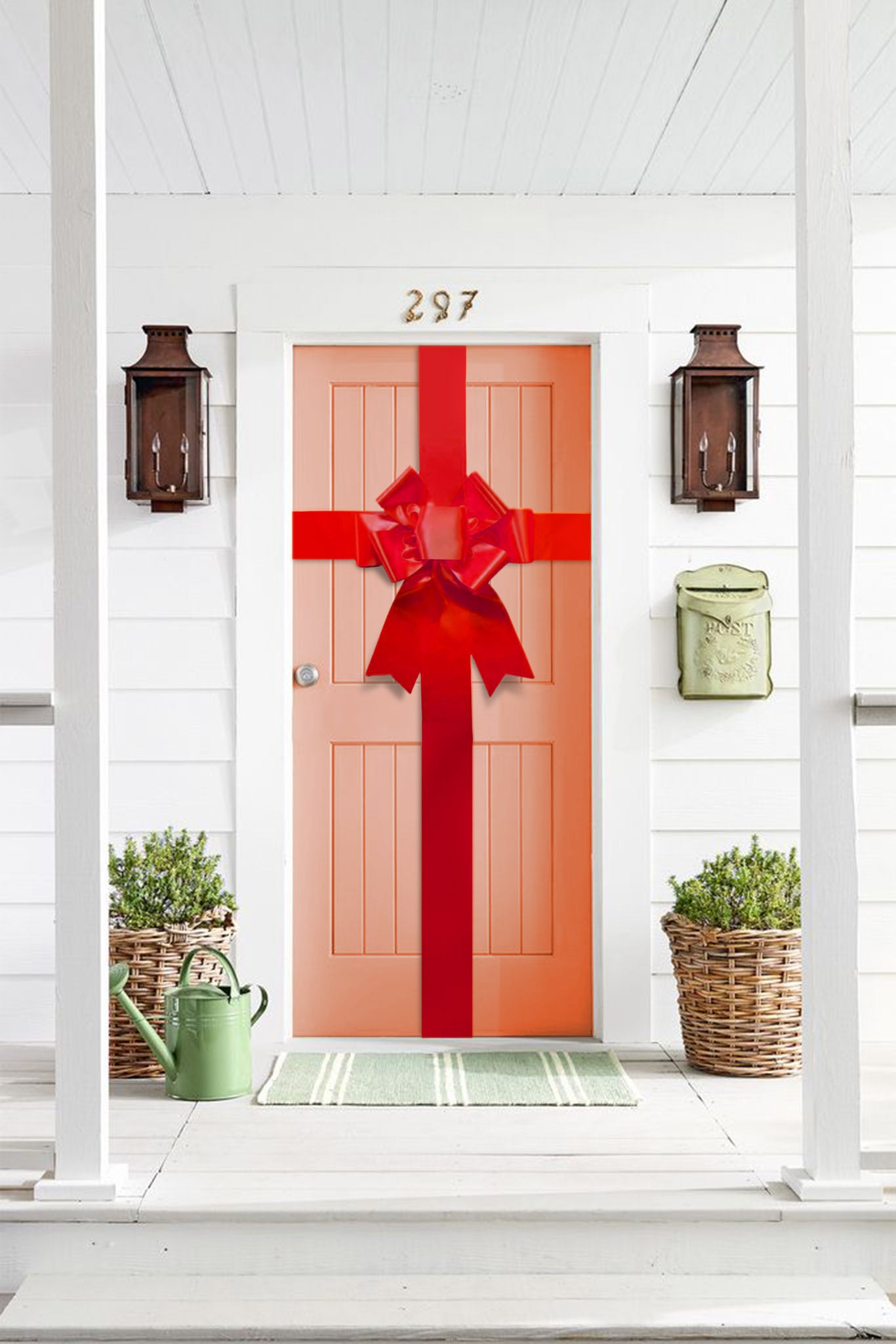 Door Bow- Red