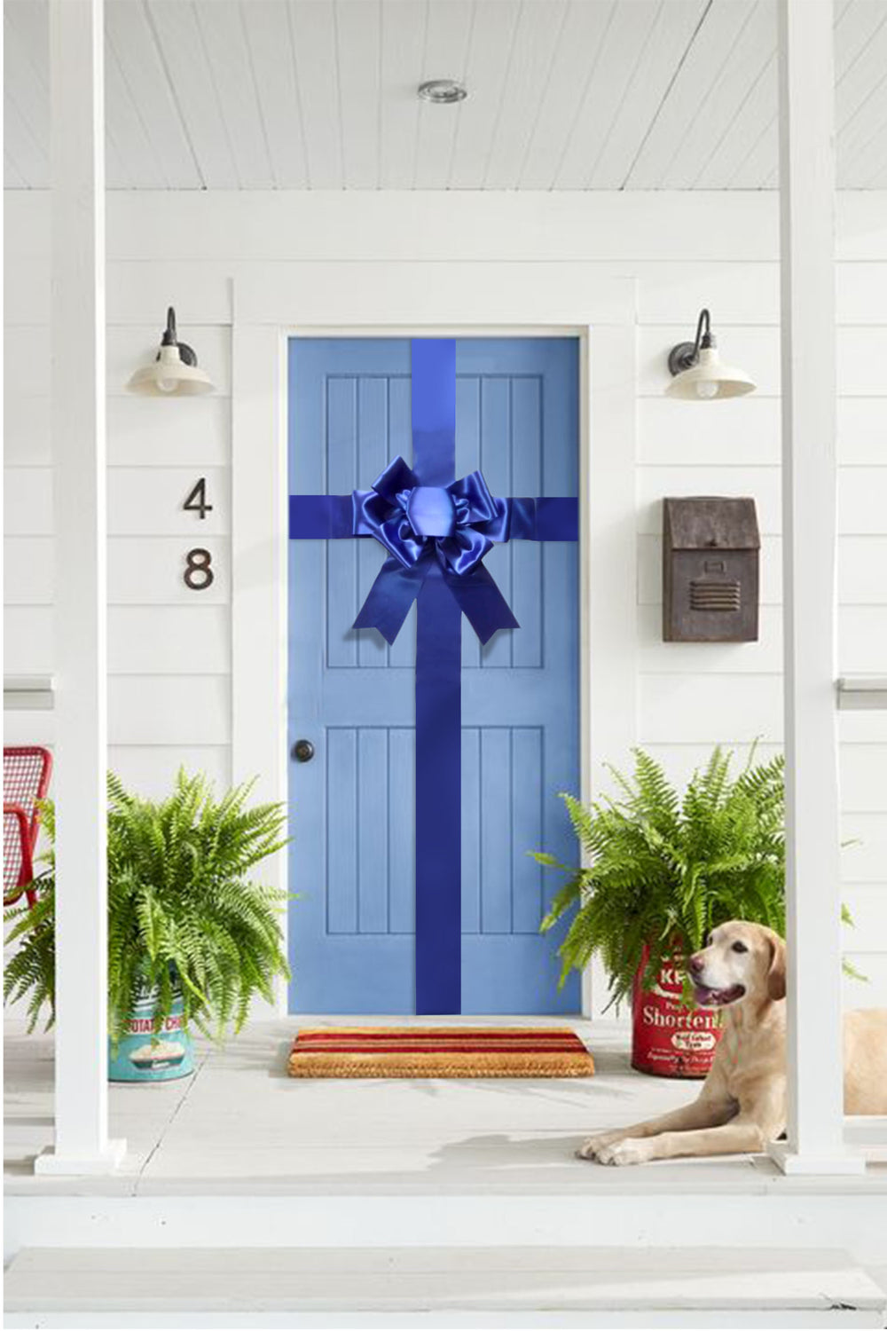 Door Bow- Royal Blue