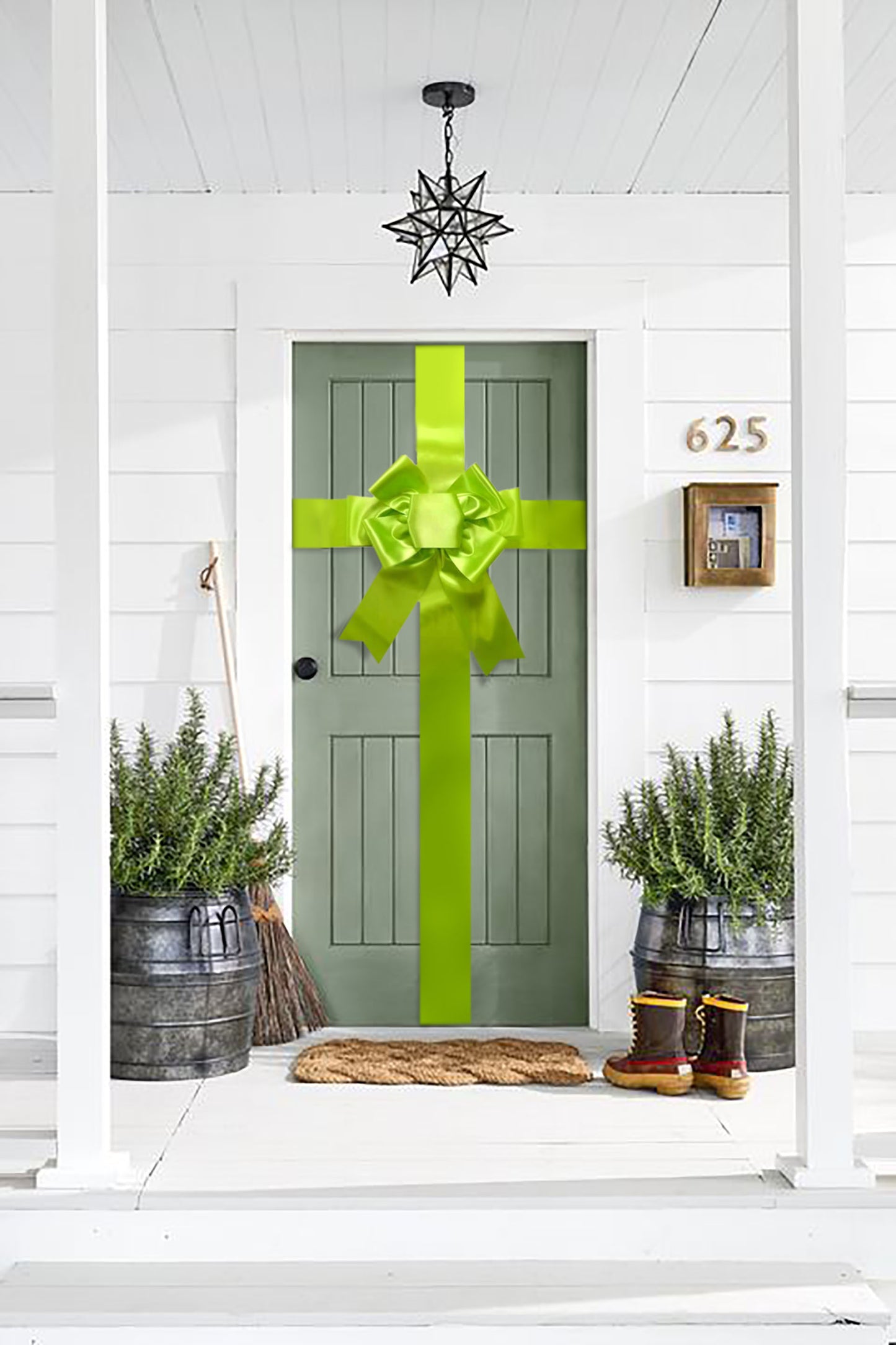 Door Bow- Lime Green